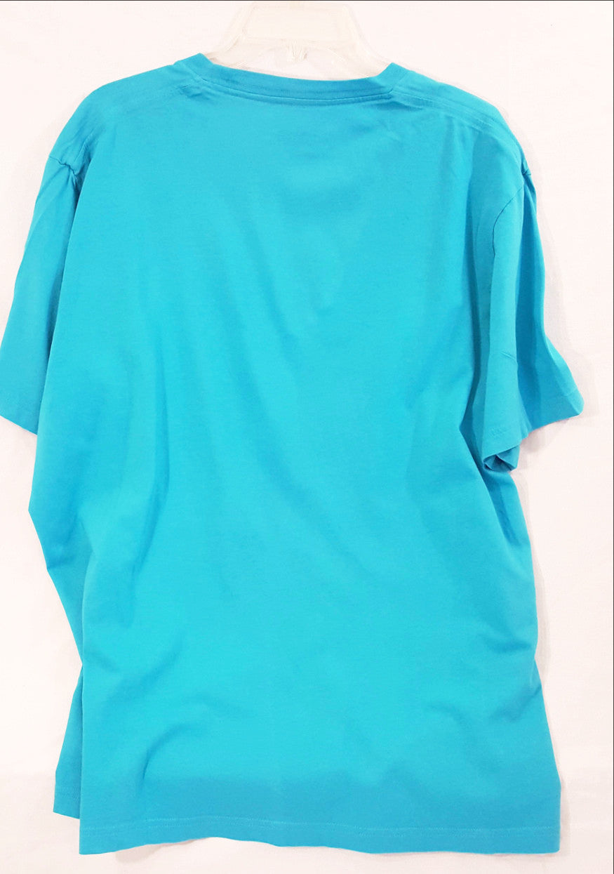 Turquoise Crew Neck Short Sleeve T-Shirt