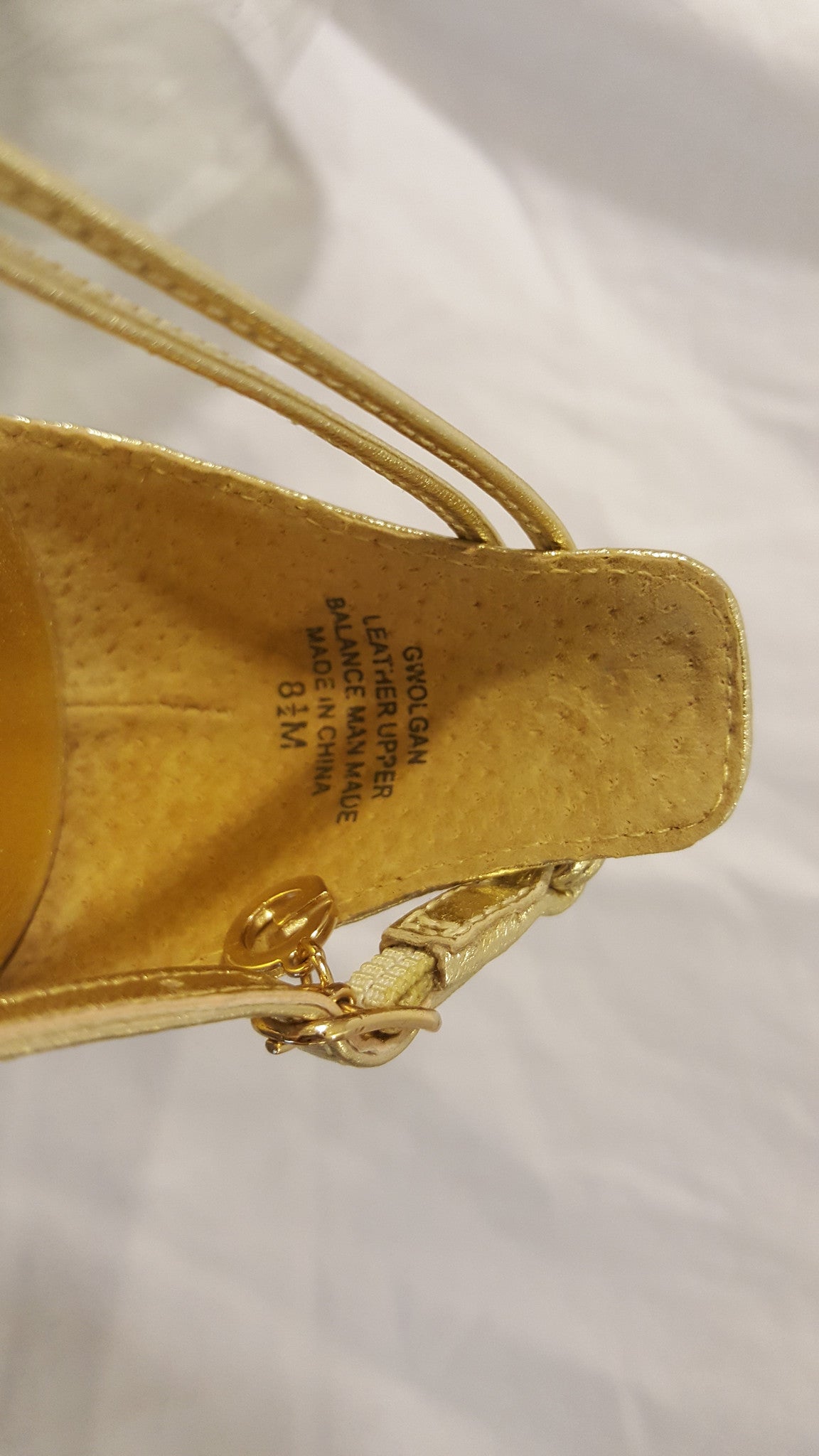 Guess Gold Strap Sandals