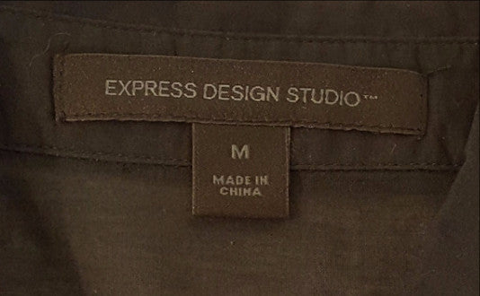 Black Ruffle Button Up Shirt