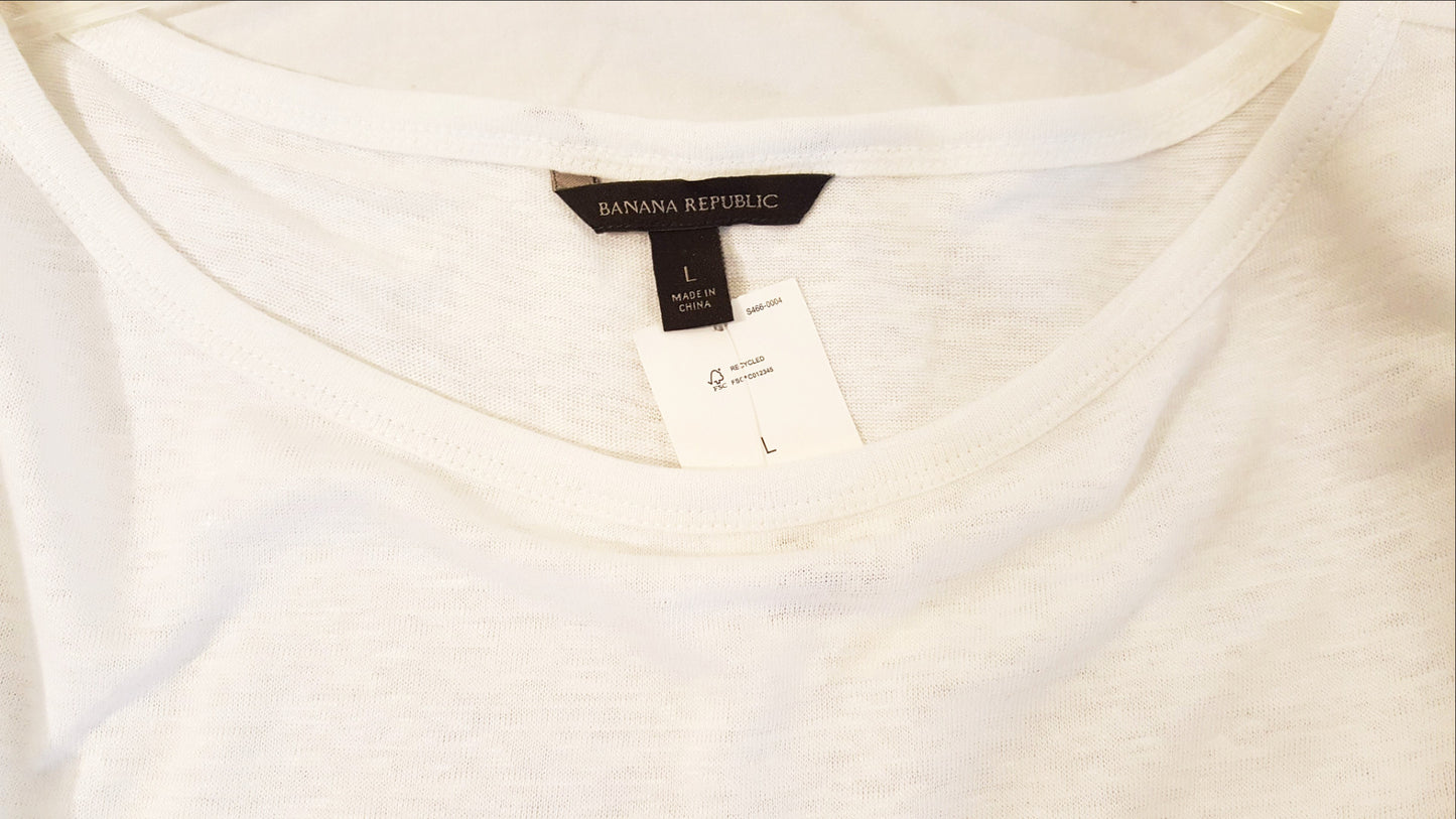 White Boyfriend T-Shirt-New