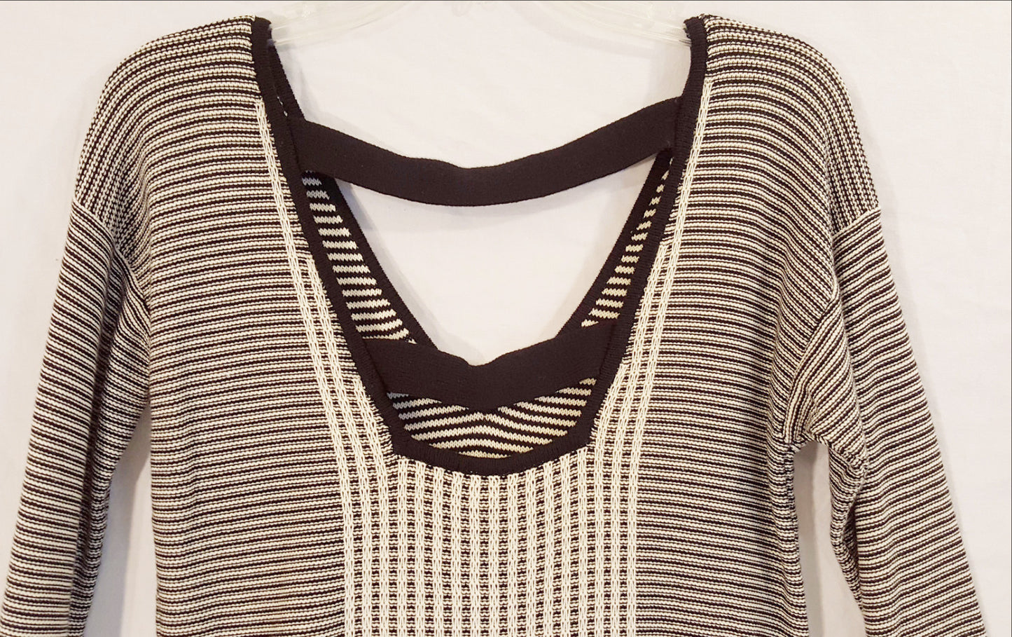 Black and Cream Armani Exchange Sweater-New