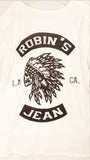 White Long Sleeve Robin's Crew Shirt with Studs