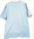 Light Blue Crew Neck Short Sleeve T-Shirt