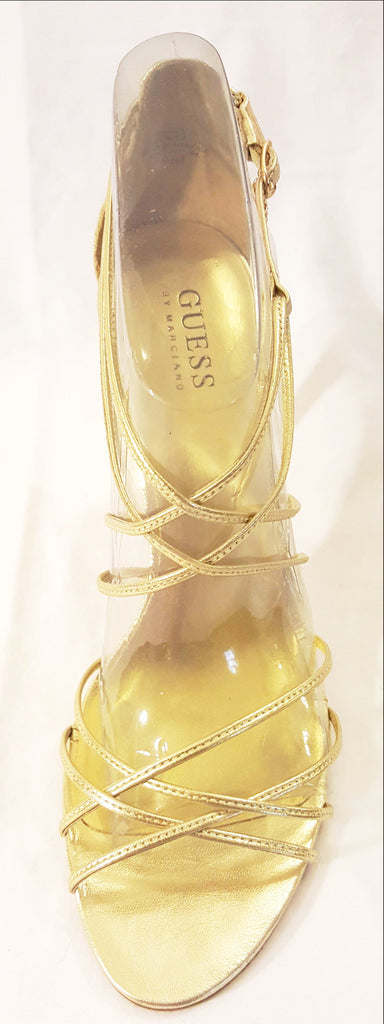 Guess AXEN2 - High heeled sandals - gold/gold-coloured - Zalando.de