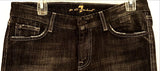 7 For All Mankind "A" Pocket Black Jeans