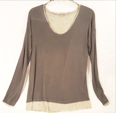 Grey Long sleeve T Shirt