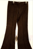 Brown 2PC Striped Pants Suit