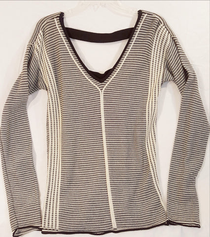 Black and Cream Armani Exchange Sweater-New