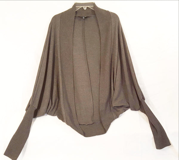 Charcoal Grey Cardigan with Doman Sleeves