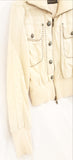 House of Dereon Cream Bomber Jacket